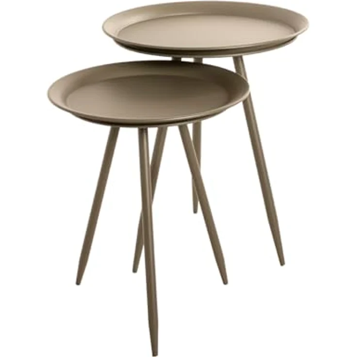 XXXL Beistelltisch, Rund, Grün, Metall, konisch, 47x38x47 cm – Bild 5