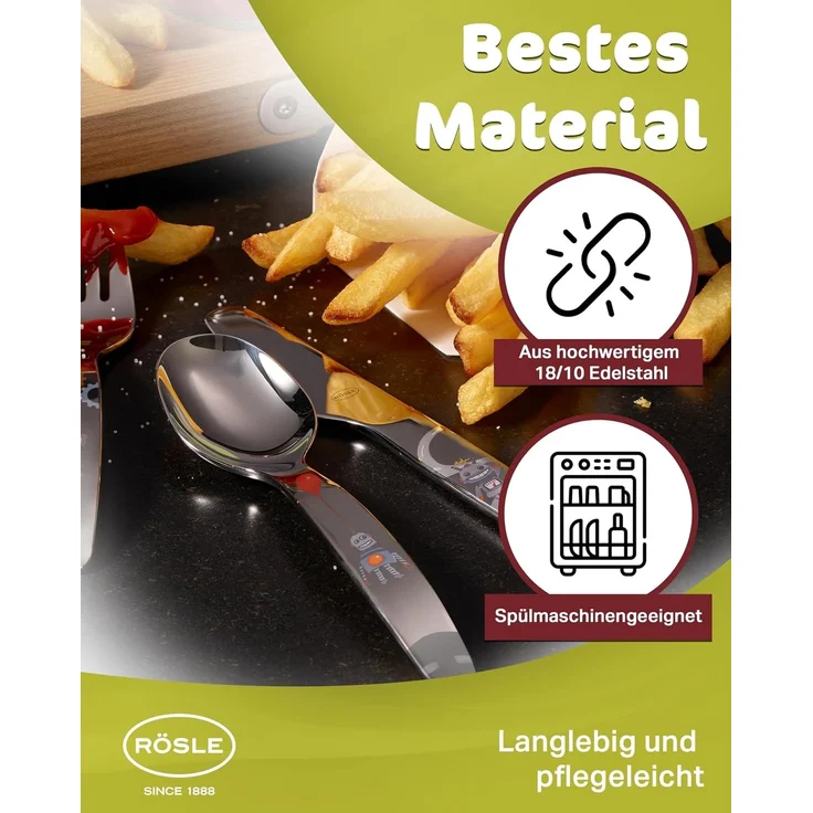 Roesle Kleiner Roboter Kinder-Besteck 4-tlg. – Bild 4