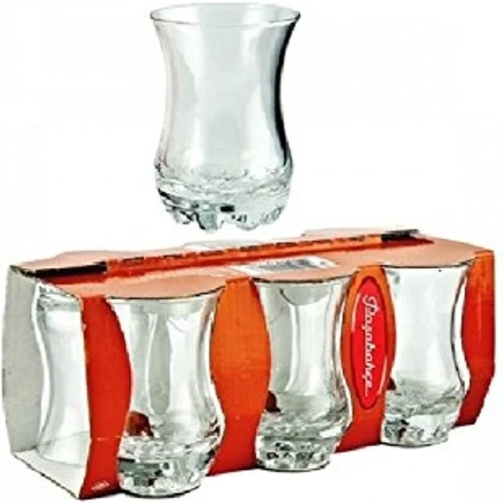 Pasabahce Sylvana 42411 - 6 Stück Türkische Teegläser-Set orientalischen Tee modern Gläserset – Bild 2