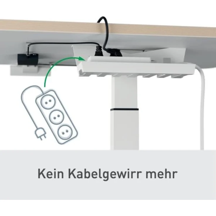 Leitz Sitz-/Stehtisch Ergo 65340001 elektrisch weiß – Bild 4