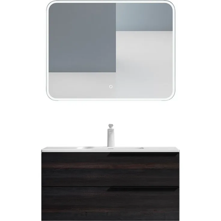 doporro Badmöbel-Set Badmöbelset Paestum 2-teilig Waschbecken und Unterschrank