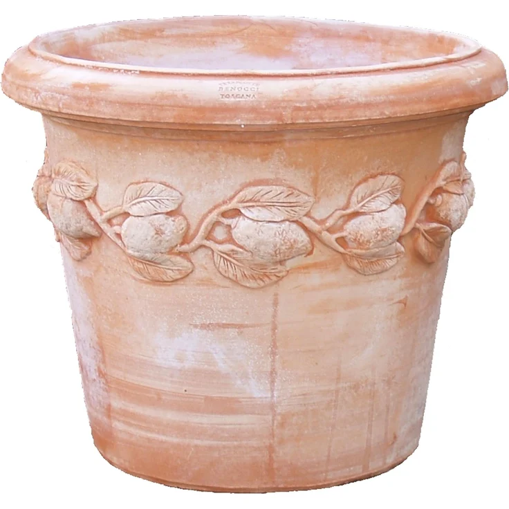 Pflanzgefäß Übertopf Blumenkübel Terrakotta Siena Conca Limoni 30cm Frostfest – Bild 4