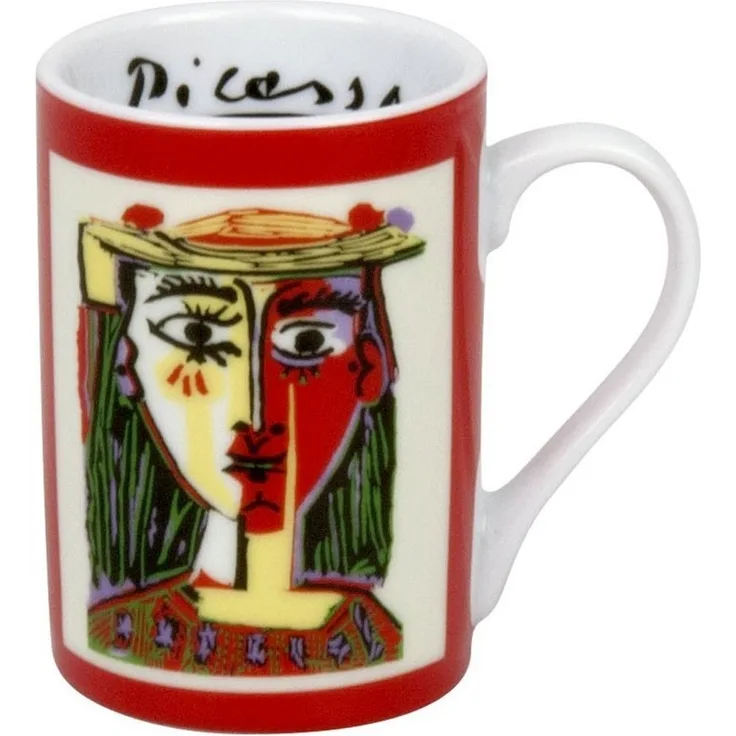 Könitz Femme au Chapeau Minipresso Becher, Tasse, Espressotasse, Picasso, Porzellan, Frau mit Hut, 90 ml, 11 1 353 1991