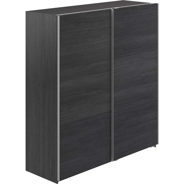 Amazon Marke - Movian Kolva moderner Kleiderschrank mit 2 Schiebetüren, 61 x 180 x 197, Grau