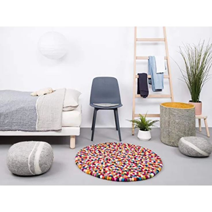 myfelt Wollteppich Lotte Filzkugelteppich, 100% reine Schurwolle – Bild 5