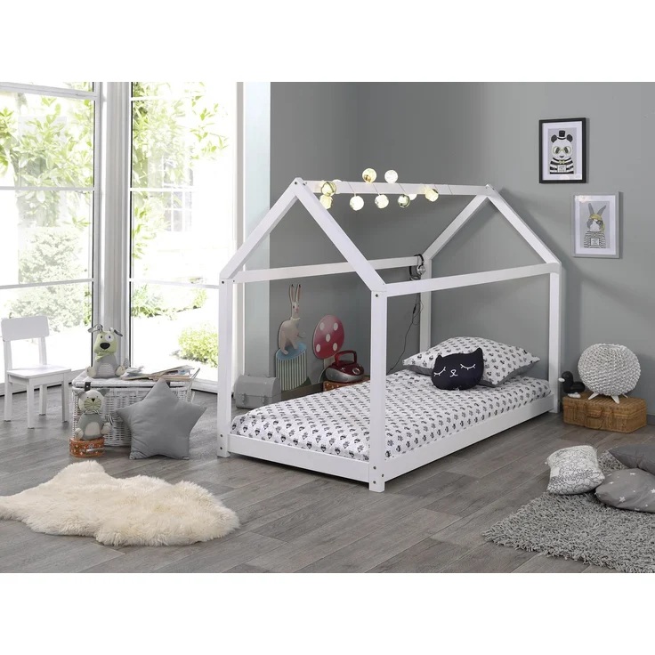 Vipack Hausbett, Holz weiß, 90x200 cm – Bild 3