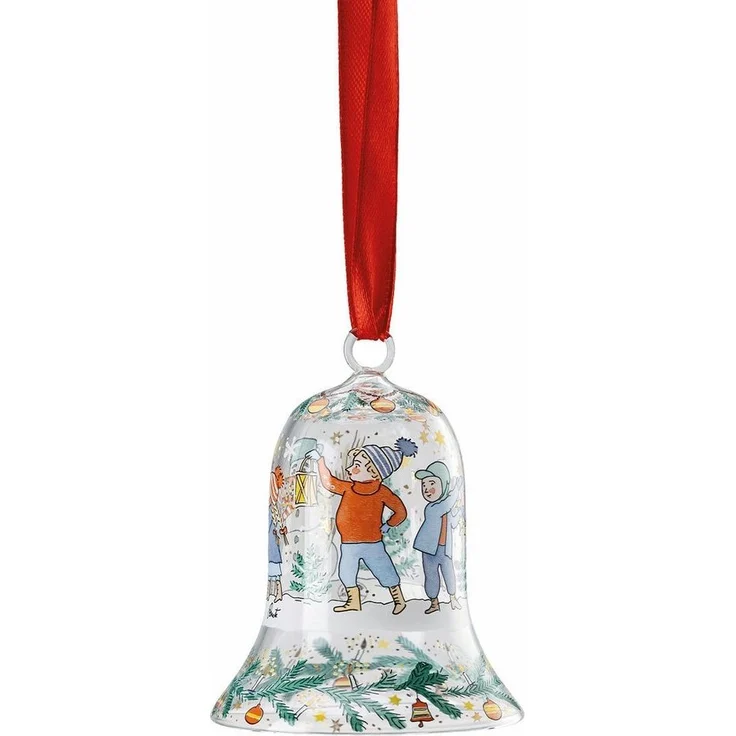Hutschenreuther Weihnachtsbaumkugel Kristallglocke 2024 Glasglocke – Bild 1