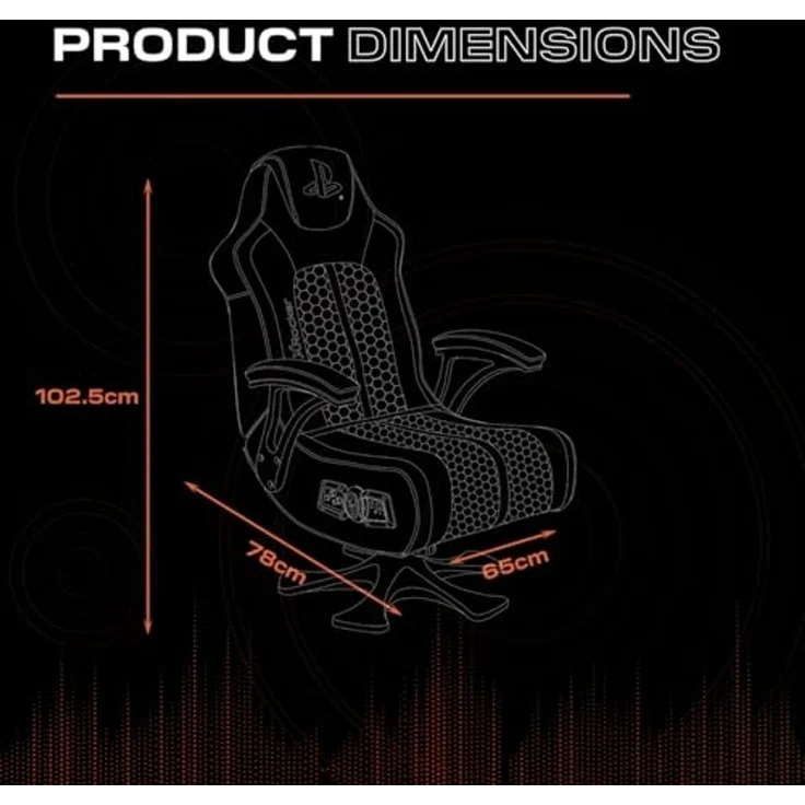 X Rocker Sony Playstation® Legend 2.1 Gaming-Sessel mit Stereo-Lautsprechersystem und – Bild 2