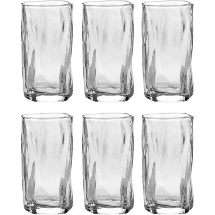 Zoha Glas Diamond Clear Glas Trinkgläser Cocktailgläser, Glas, Hitzebeständig Eiskaffeegläser Tee Wasser Saft Kaffee – Bild 4