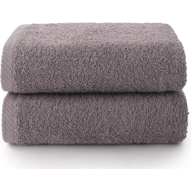 Top Towel - Plus - Große Badetücher - Badezimmerhandtücher - 2 Hand- oder Waschbeckenhandtücher - 50x100 cm - 100 % Baumwolle - Grau