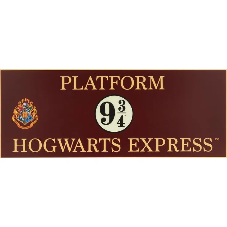 Hogwarts Express Logo Licht - Offiziell lizenziertes Harry Potter Dekolicht, freistehend oder wandmontierbar, betrieben mit USB oder Batterie, Geschenk für Potter-Fans