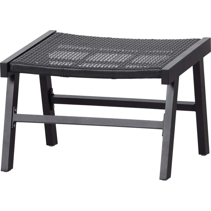 Hocker Puk aus Aluminium, Schwarz – Bild 1