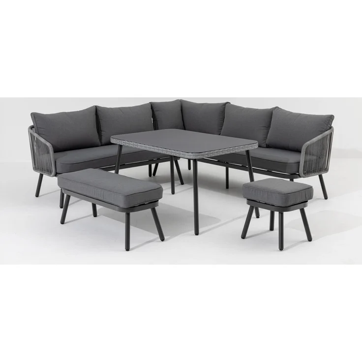Gardissimo CENTO Eck Lounge Gartenmöbel Set Outdoor Rope Sitzgruppe – Bild 1
