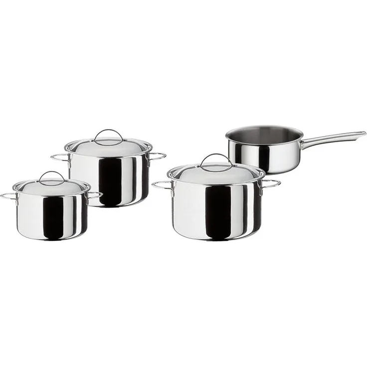 Topf-Set CRISTAL 4-teilig, mit Stielkasserolle