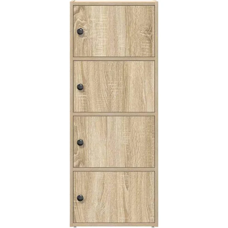 vidaXL Bücherregal Sonoma-Eiche 40x24x102 cm Holzwerkstoff 860375 – Bild 4