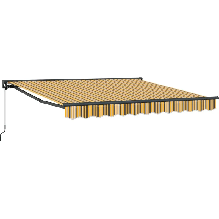 vidaXL Markisenrahmen Gelb und Grau 350 x 250 cm 3330319 – Bild 2