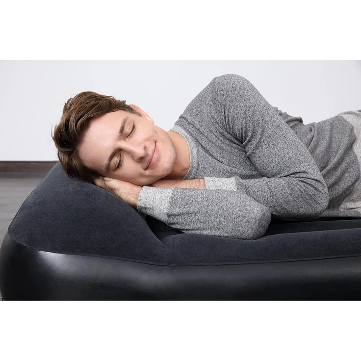 Bestway 'Aeroluxe' Doppel-Luftbett mit integrierter Elektropumpe, blau, 203 x 152 x 46 cm – Bild 6