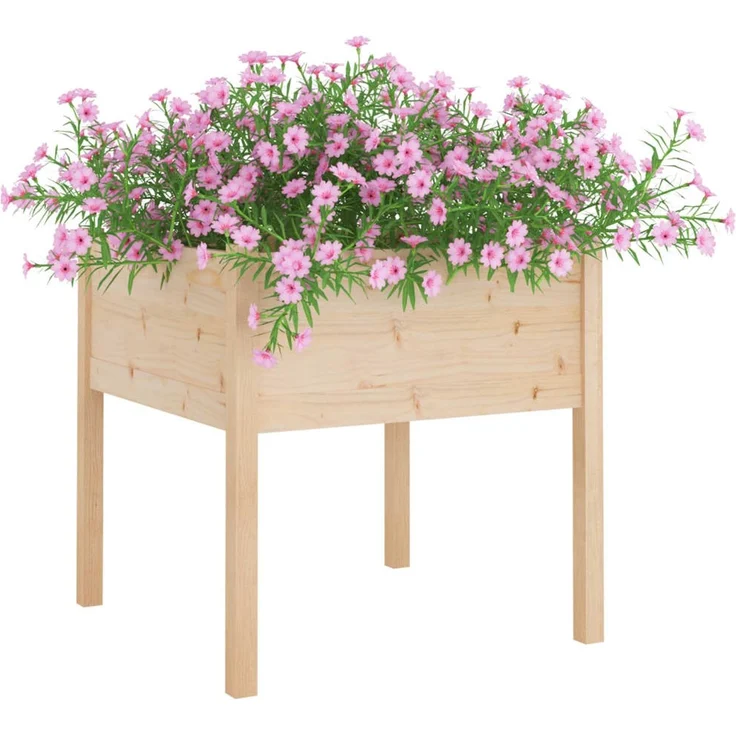 vidaXL Pflanzkübel 70x70x70 cm Massivholz Kiefer 810809 – Bild 2