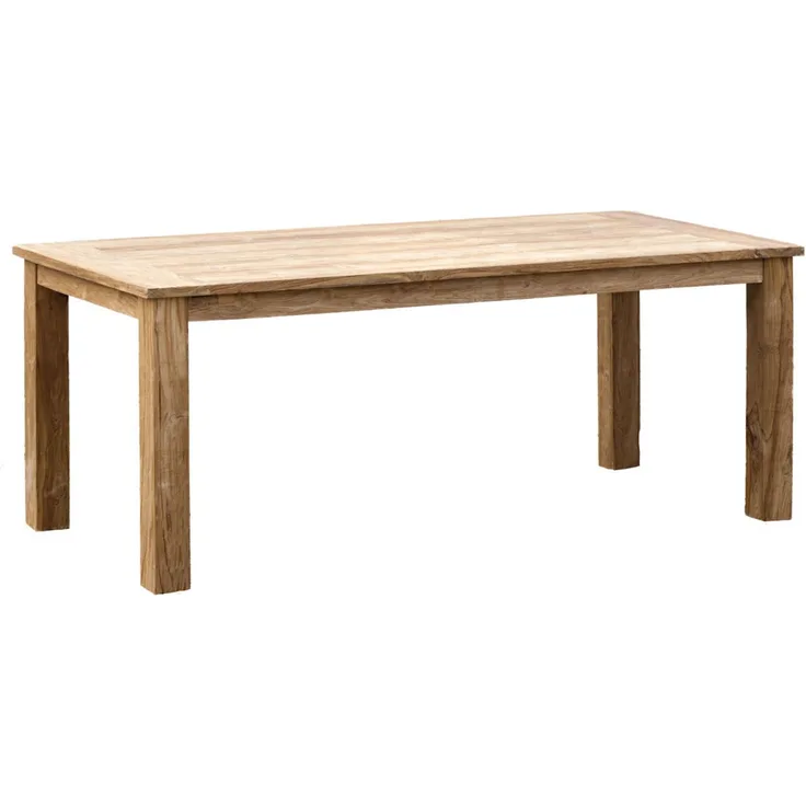 Inko Teakholz-Tisch Abacus recyceltes Teak Gartentisch Holztisch 220x100 cm