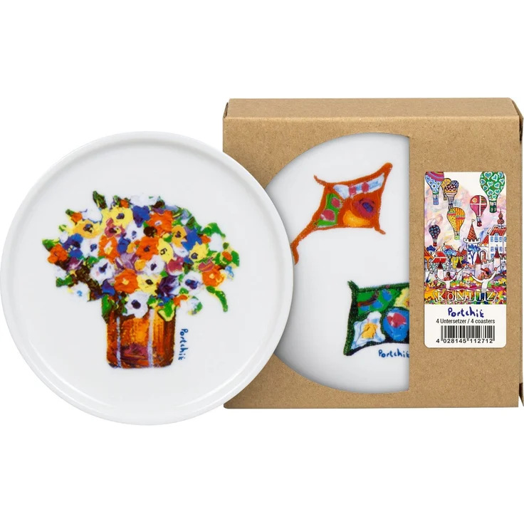KÖNITZ 1159592996 4er Set Untersetzer im Geschenkkarton - Portchie – Bild 2