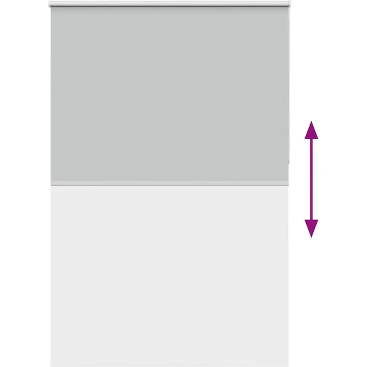 vidaXL Verdunkelungsrollo Hellgrau 160x230cm Stoffbreite 156,6cm 4011478 – Bild 9