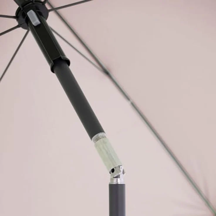 Derby Strandschirm Como, Bunt gestreift, 165 cm, mit witterungsbeständigem Stahlgestell und Lichtschutzfaktor 50+ – Bild 5