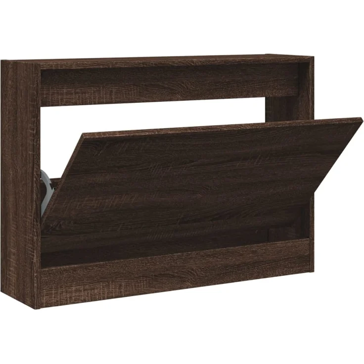 vidaXL Schuhschrank Braun Eichen-Optik 80x21x57 cm Holzwerkstoff 839916 – Bild 1