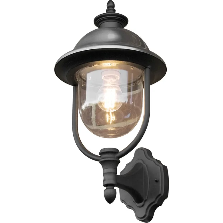 KONSTSMIDE Wandleuchte Parma Oben Gebürsteter Edelstahl 434056