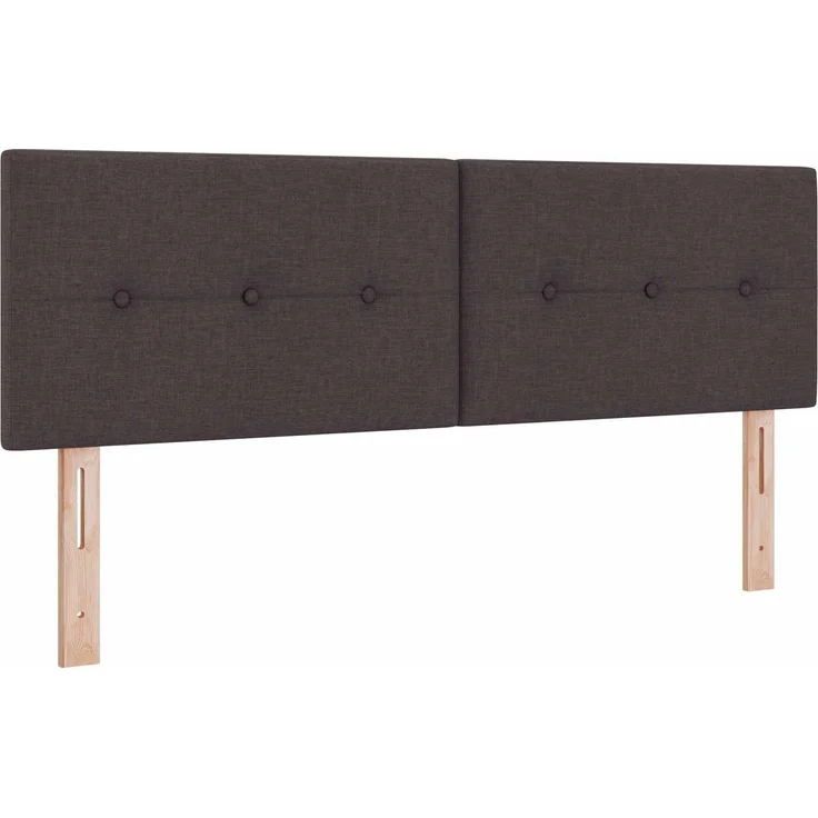 vidaXL Ottoman Bett mit Matratze Dunkelbraun 140 x 200 cm Stoff 3456333 – Bild 4