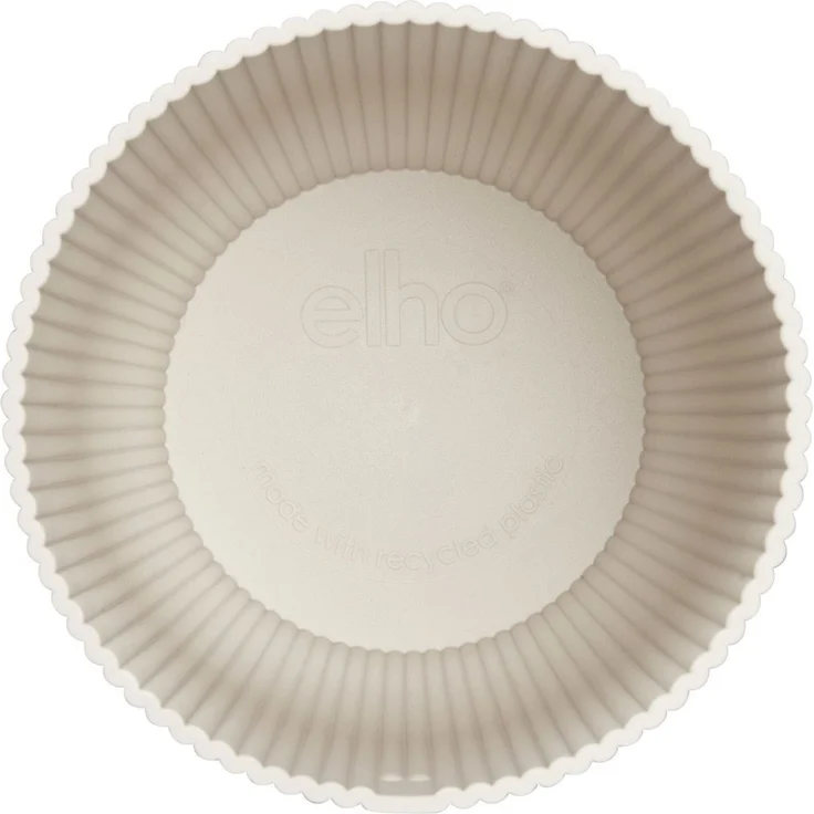Elho Blumentopf Vibes Fold Kunststoff leinenweiß Ø 25 x 23 cm – Bild 2