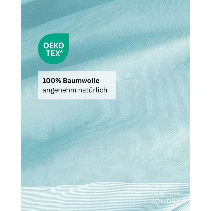 furora HOLIDAY Saunatuch Strandtuch Hamamtuch: groß 100x200 cm Saunatuch, Strandhandtuch dünn, Strandtuch Saunatuch aus 100% Baumwolle Strandtuch Set – Bild 2