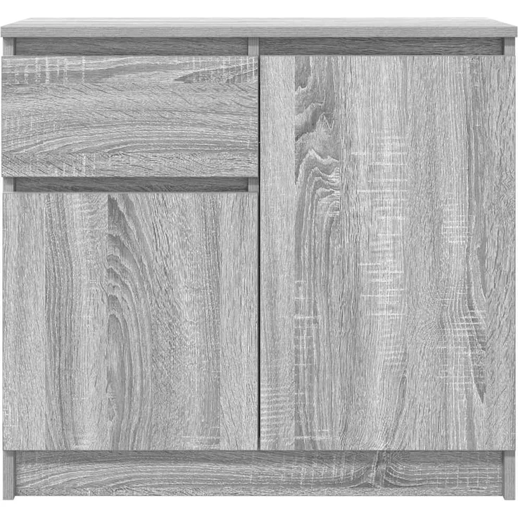 vidaXL Sideboard mit Schublade Grau Sonoma 71x35x65 cm Holzwerkstoff 861603 – Bild 5