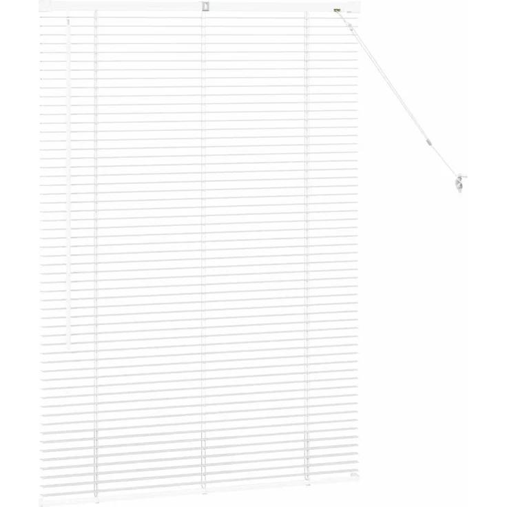 vidaXL Venezianische Jalousie Weiß 130 x 90 cm 25 mm Aluminium 42005970 – Bild 6