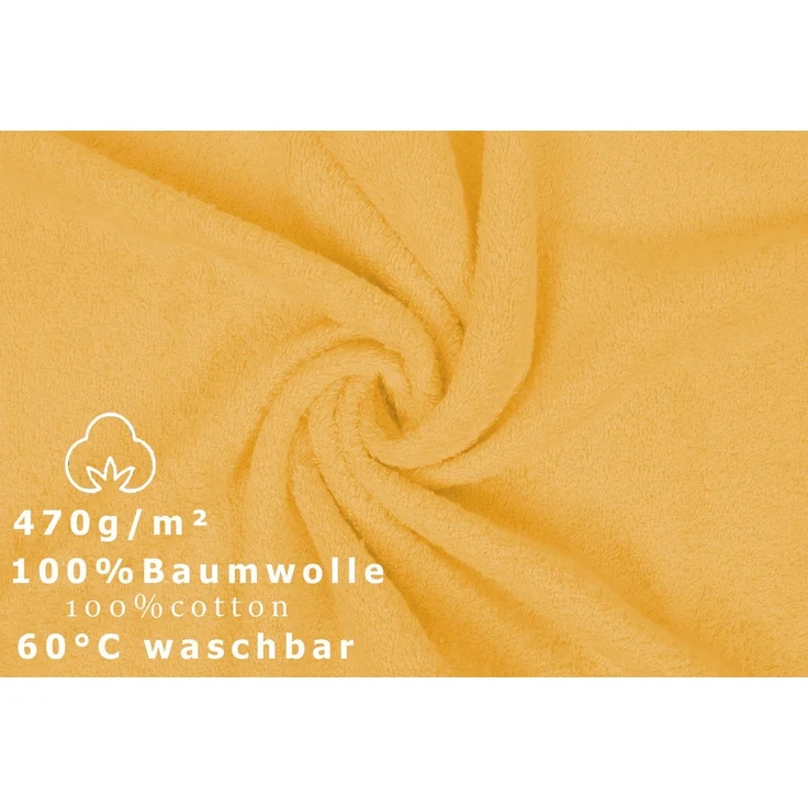 Betz Handtücher 10 Stück Handtücher Premium 50x100 cm Farbe honiggelb, 100% Baumwolle (10-St) – Bild 3