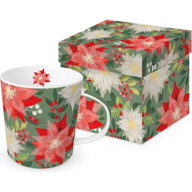 Paperproducts Trend Mug Merry Poinsettia