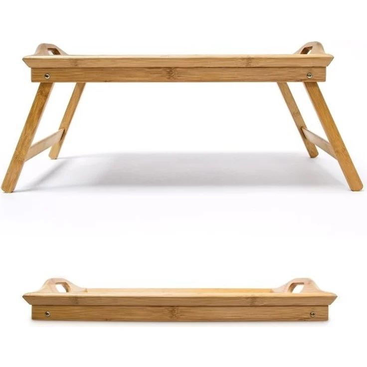 2x Betttablett Bambus lackiert klappbar 10023372 – Bild 5