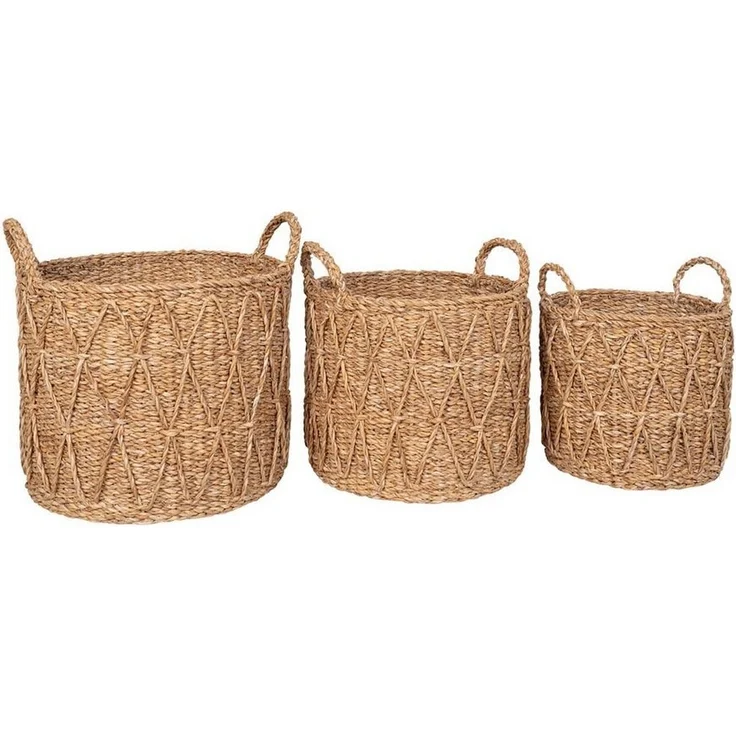 ebuy24 Allzweckkorb Krabi Korb Satz von 3 Stk. natur. – Bild 2