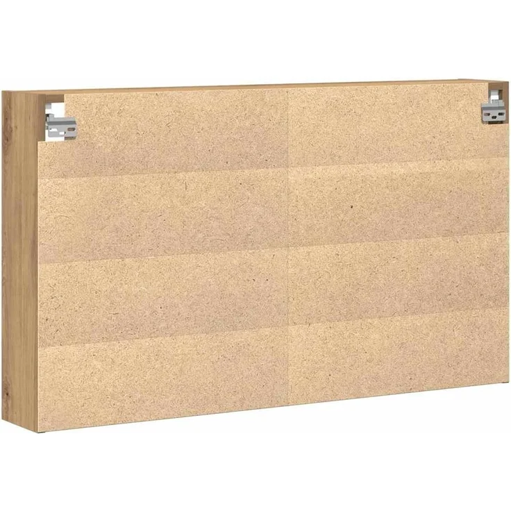 vidaXL Vitrine mit Regal Artisan-Eiche 100 x 15 x 58 cm Holzwerkstoff 873905 – Bild 6