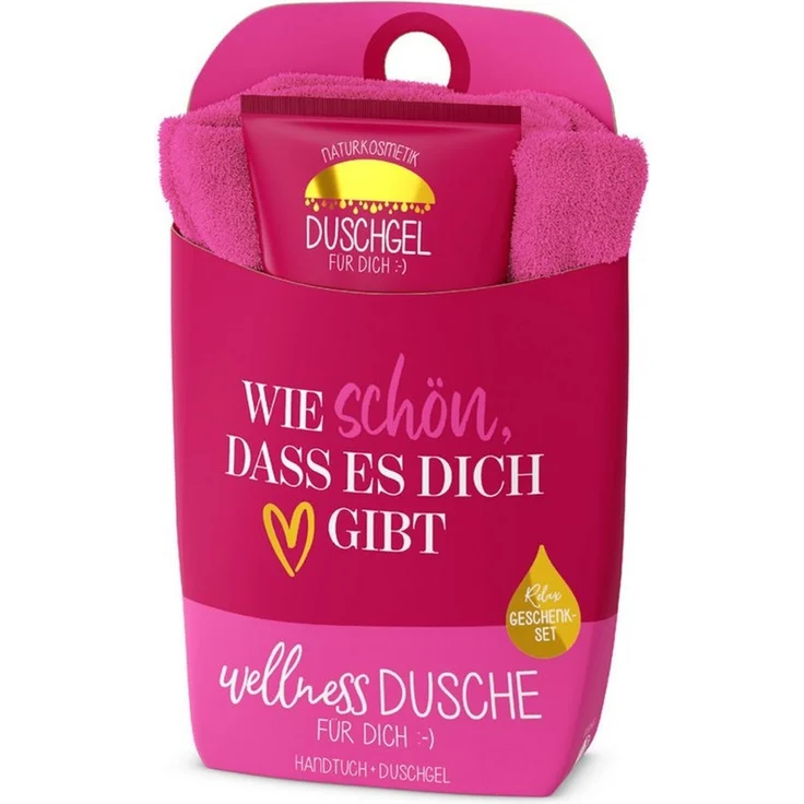 Wellness-Dusche Geschenkset Duschgel Handtuch la vida Herz 1087131 – Bild 1