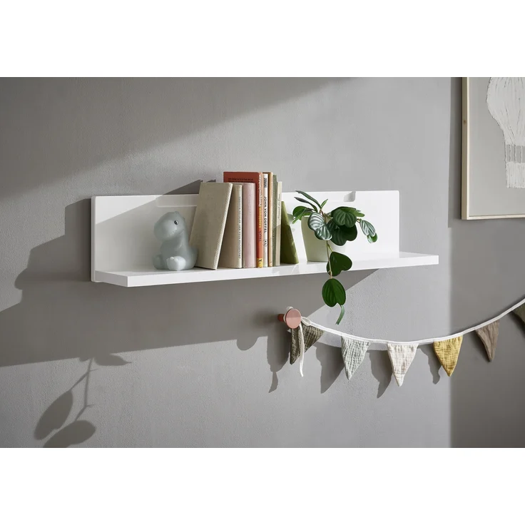 Wandboard >Spice< in Weiß / Weiß Hochglanz - 90x19x17 (BxHxT) – Bild 6
