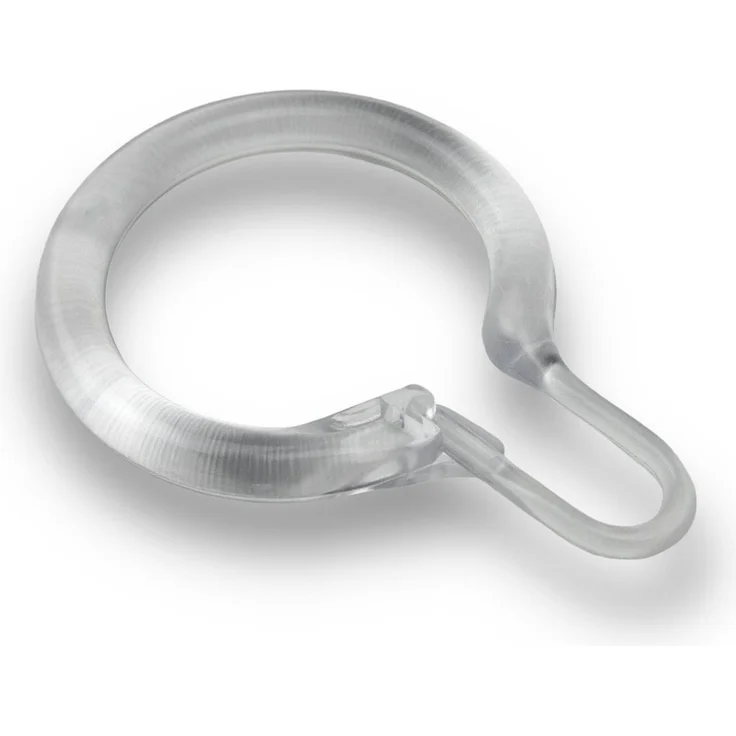 nodeko Duschvorhangringe Duschmantelringe Innendurchmesser 35 mm, für Duschvorhangstangen, (Packung, 12-St), einfacher Wechsel – Bild 3