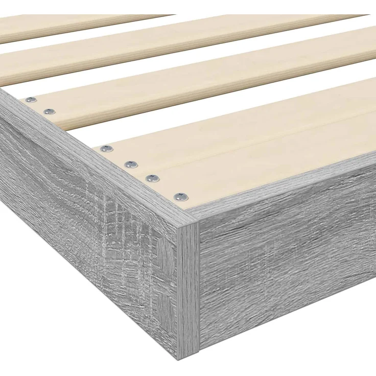 vidaXL Bodenbettrahmen, Holz Grau Sonoma, 71,5x190 cm – Bild 8