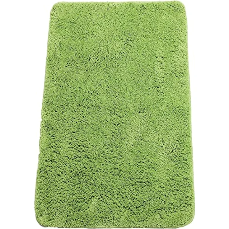 Brandsseller Badematte 50x80 cm Badteppich Badvorleger Badezimmerteppich Duschvorleger Grün – Bild 2