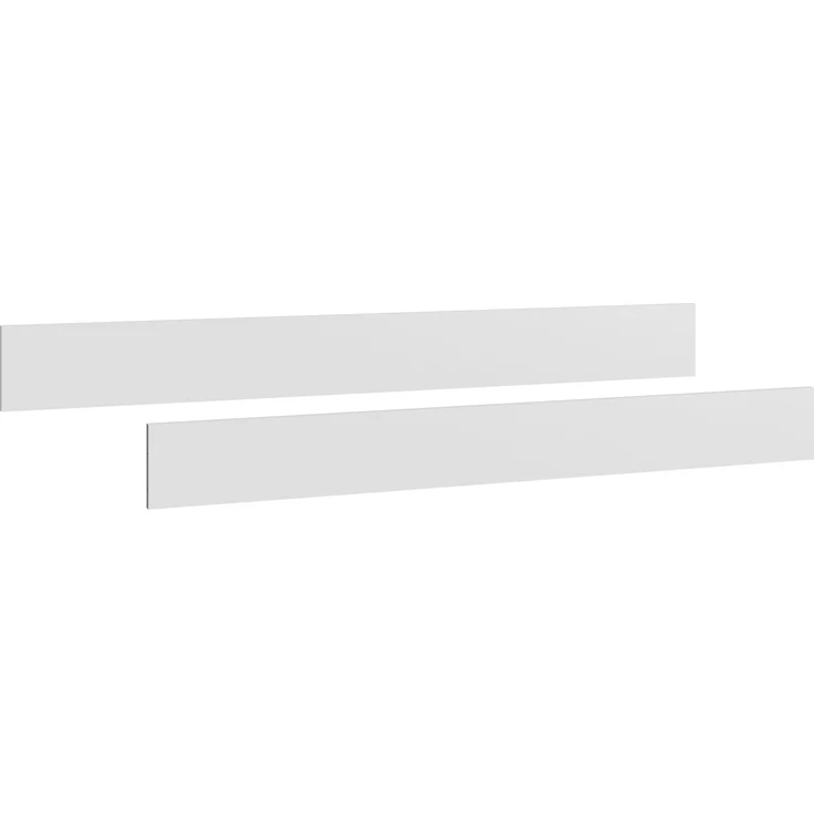 Umbauseiten >ROCKY< (BxHxT: 139x15x2 cm) in WEISS + LIGHT GREY – Bild 1