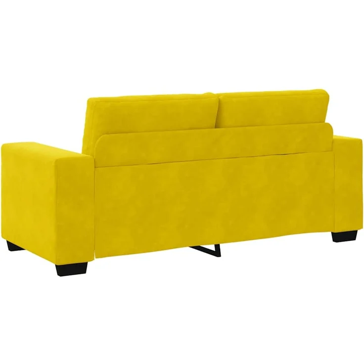 vidaXL Zweisitzer-Sofa Gelb 180x77x82 cm Samt 4105128 – Bild 6