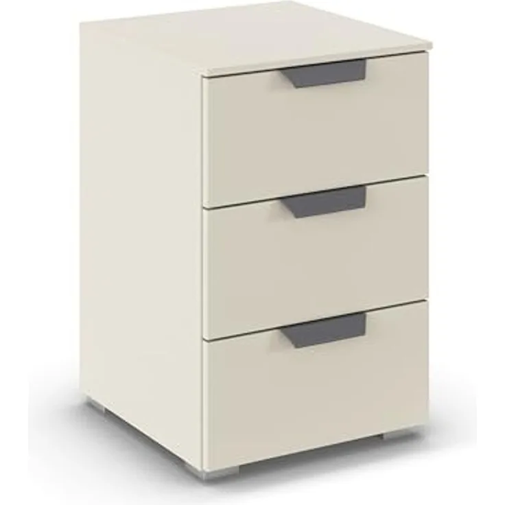 rauch Aditio Box, Nachttisch, 3 Schubladen, mit Softclose-Funktion, Farbe Beige, BxHxT 40x61x42cm