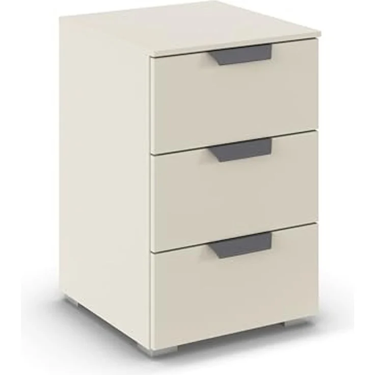 rauch Aditio Box, Nachttisch, 3 Schubladen, mit Softclose-Funktion, Farbe Beige, BxHxT 40x61x42cm – Bild 1