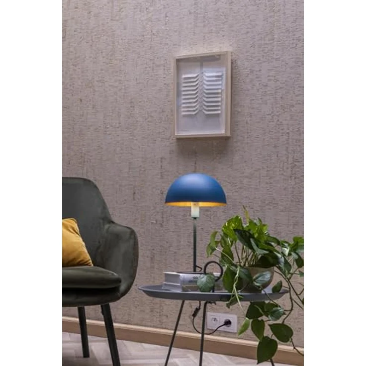 Lucide Siemon 45596/01/35, Nachttischlampe aus Stahl, 40 cm hoch, retro-modernes Design – Bild 4