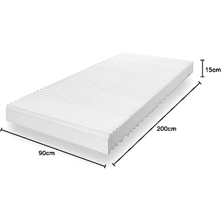 AquaFlex® 16 cm Matratze 90 x 200 cm Härtegrad H3 & H4 : 16 cm : H3 & H4 : 90 x 200 cm – Bild 3