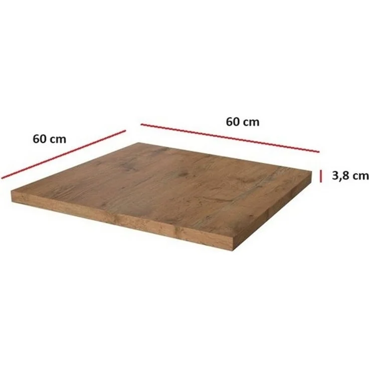 Arbeitsplatte 60 cm 38 mm Küchenzeile Küchenblock Eiche Lancelot Küche Vigo – Bild 3